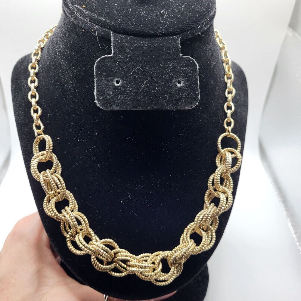 INC Chunky Gold Chain Necklace 19 in